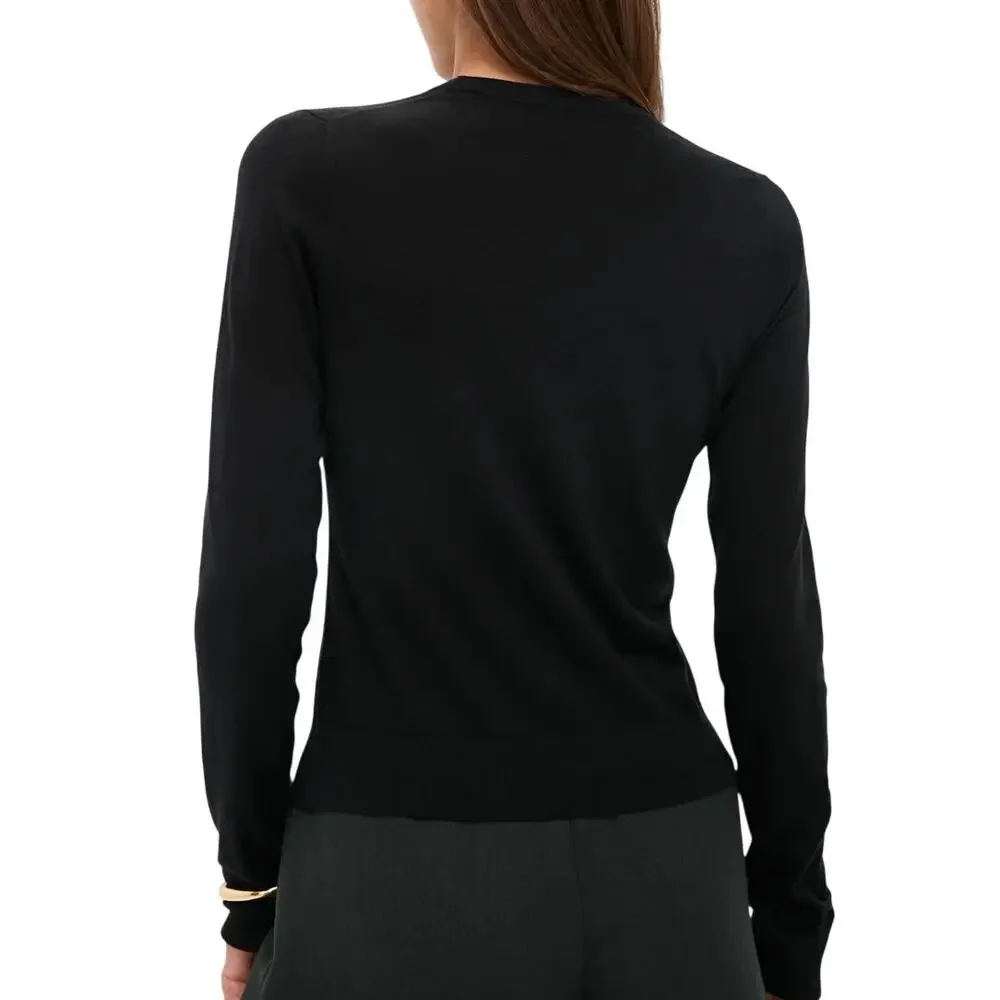 Repaired Women's XS Tuckernuck Black Silk Cashmere Katie Long Sleeve Tee $188
